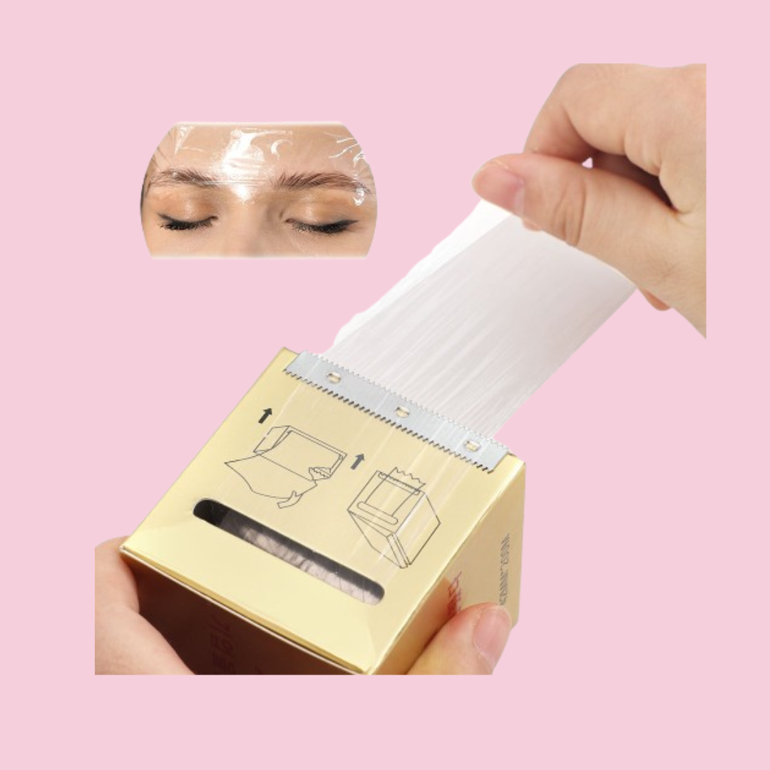 Eyebrow Cling film wrap